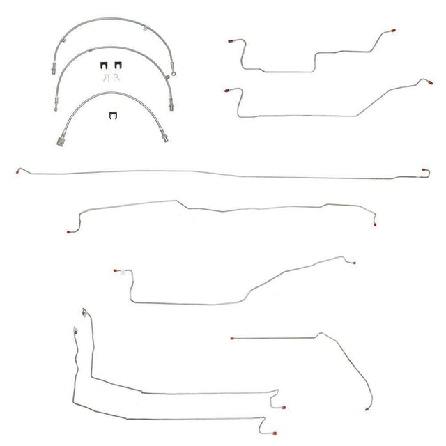 t 08-14 Toyota Tundra Brake Line & Hose Kit 4wd Crew Cab/Short Bed Fine Lines