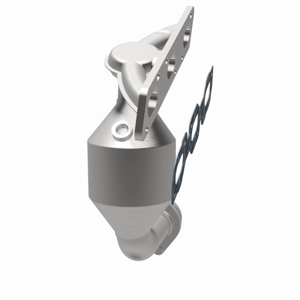 MagnaFlow direct-fit catalytic converter fits 2007-2008 Ford Escape, Mercury Mariner, and more, this and 08 Escape 3.0L frt mani 3.0L stainless steel CARB compliant OBDII 49376