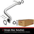 2000-2001 Jeep Cherokee Direct-Fit Front Pipe Kit 107-0004 stainless steel