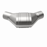 MagnaFlow universal catalytic converter 2.25 inch inlet/outlet stainless steel CARB compliant 91085