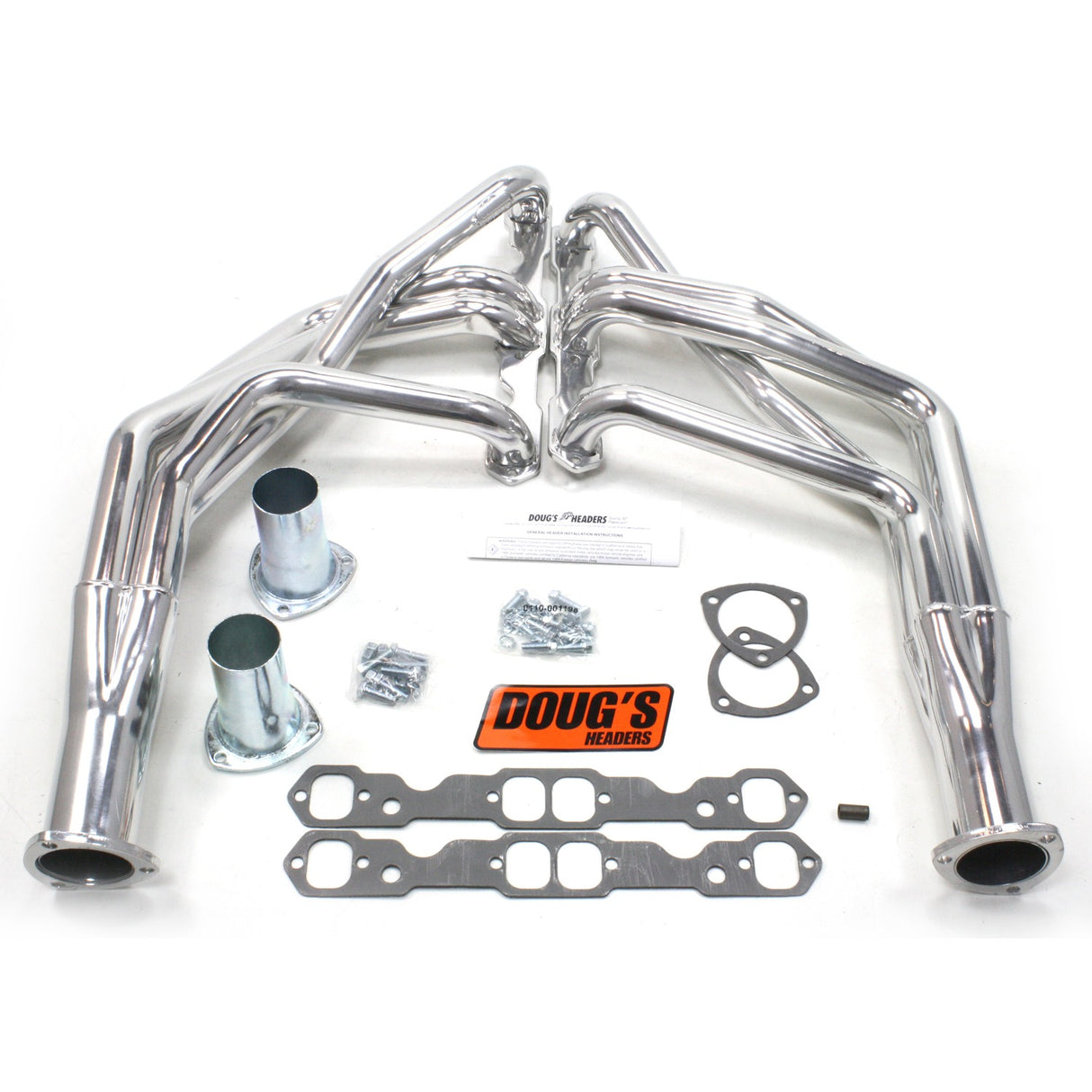 Long Tube Headers for 67-69 F Body/68-74 X Body 265-400 SBC 1-3/4in Primary D368