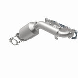 MagnaFlow direct-fit catalytic converter fits 2009-2011 Hyundai Genesis and 2013-2016 Hyundai Genesis Coupe, this and 2009-2011 Genesis 3.8L stainless steel CARB compliant 52779