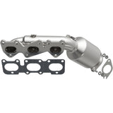 MagnaFlow direct-fit catalytic converter fits 2009-2011 Hyundai Genesis and 2013-2016 Hyundai Genesis Coupe, this and 2009-2011 Genesis 3.8L stainless steel CARB compliant 52779