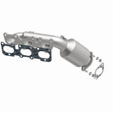 MagnaFlow direct-fit catalytic converter fits 2009-2011 Hyundai Genesis and 2013-2016 Hyundai Genesis Coupe, this and 2009-2011 Genesis 3.8L stainless steel CARB compliant 52779