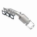 MagnaFlow direct-fit catalytic converter fits 2009-2011 Hyundai Genesis and 2013-2016 Hyundai Genesis Coupe, this and 2009-2011 Genesis 3.8L stainless steel CARB compliant 52779