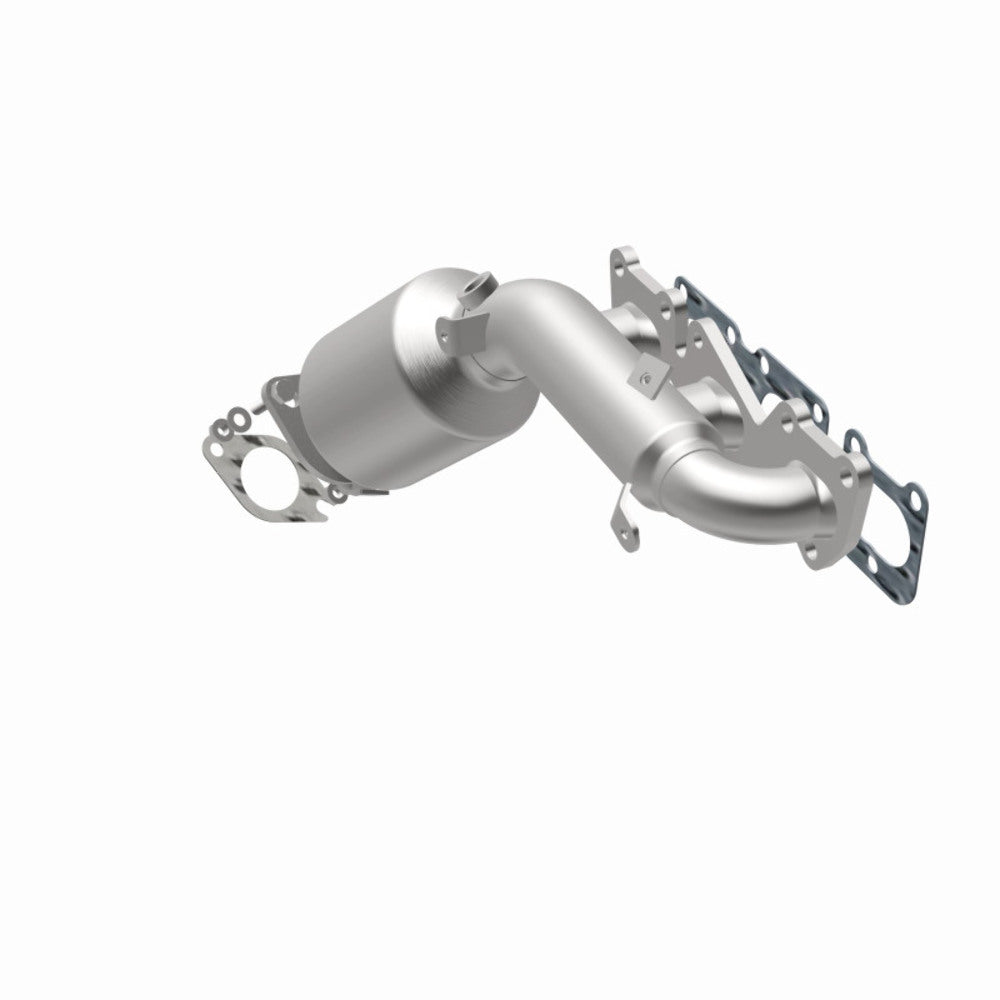 MagnaFlow direct-fit catalytic converter fits 2009-2011 Hyundai Genesis and 2013-2016 Hyundai Genesis Coupe, this and 2009-2011 Genesis 3.8L stainless steel CARB compliant 52779