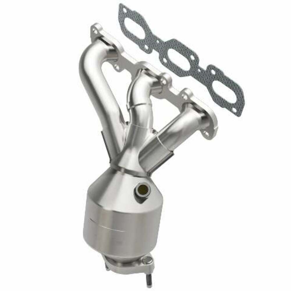 MagnaFlow direct-fit catalytic converter fits 2009-2012 Ford Escape and 2009-2011 Mercury Mariner, this and 09 Ford Escape 3.0L Front 3.0L stainless steel CARB compliant OBDII 4992