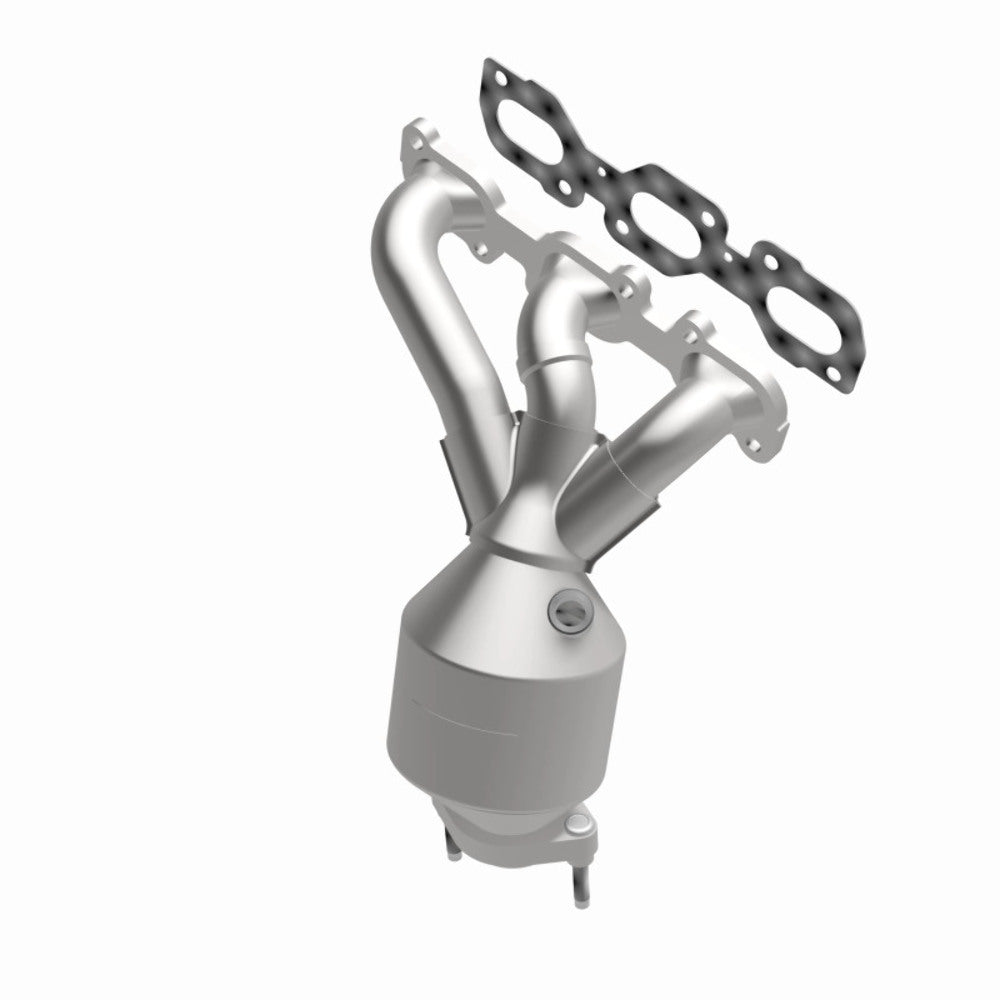 MagnaFlow direct-fit catalytic converter fits 2009-2012 Ford Escape and 2009-2011 Mercury Mariner, this and 09 Ford Escape 3.0L Front 3.0L stainless steel CARB compliant OBDII 4992
