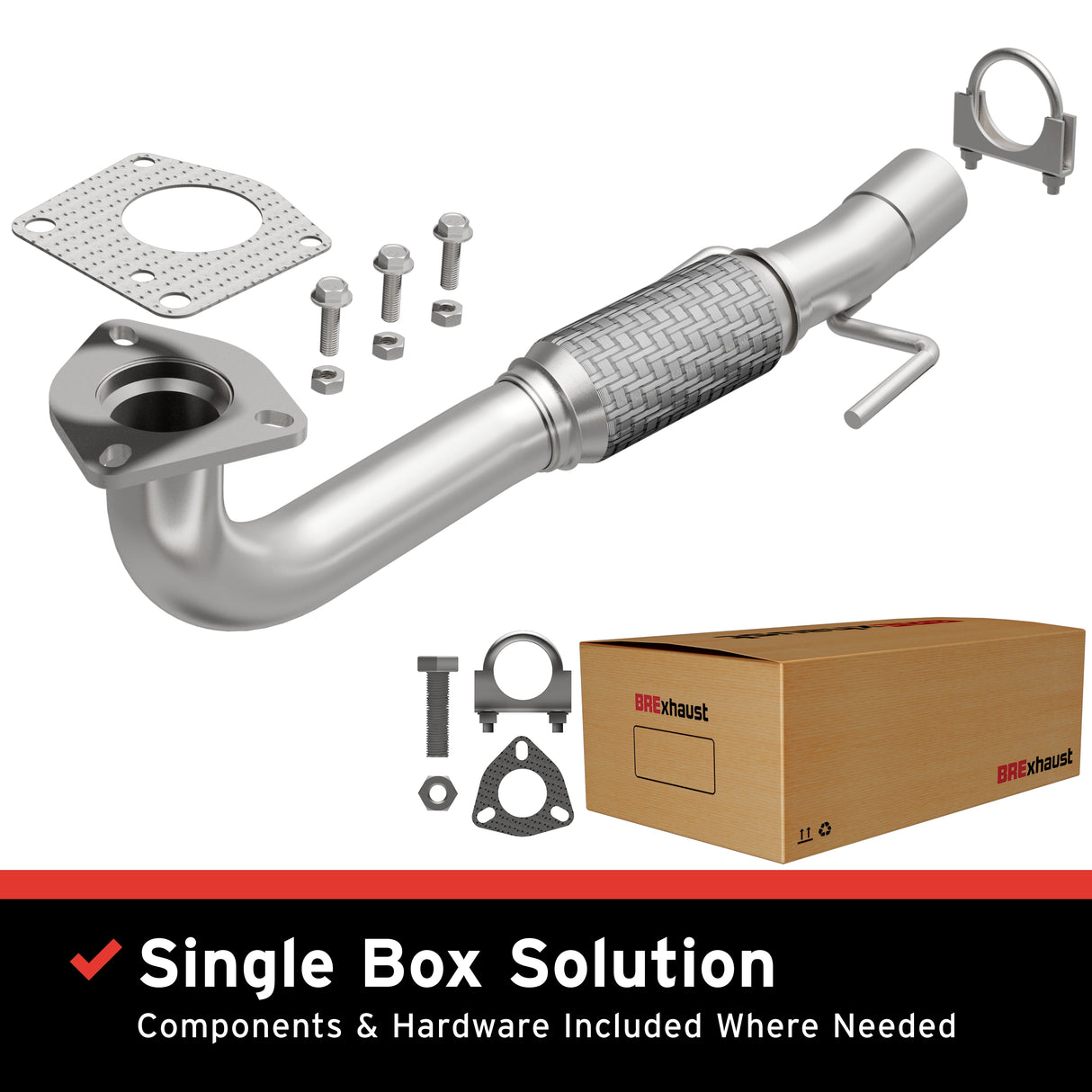 2003-2011 Saab 9-3 Direct-Fit Front Pipe Kit 107-0225 stainless steel