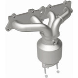 Catalytic Converter with Integrated Exhaust Manifold for HM Grade Federal / EPA Compliant Direct-Fit Manifold Catalytic