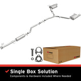 Fits 2008-2012 Honda Accord 3.5L Direct-Fit Replacement Exhaust System stainless steel