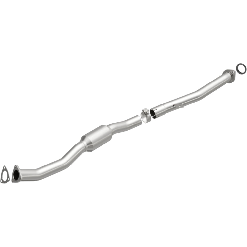 MagnaFlow direct-fit catalytic converter fits 2010-2012 Subaru Outback and Subaru Legacy, this and 2010-2012 Outback 2.5L stainless steel CARB compliant 52726