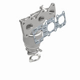 MagnaFlow direct-fit catalytic converter for 2011-2013 Hyundai Santa Fe 3.5 inch inlet/outlet stainless steel CARB compliant 52737