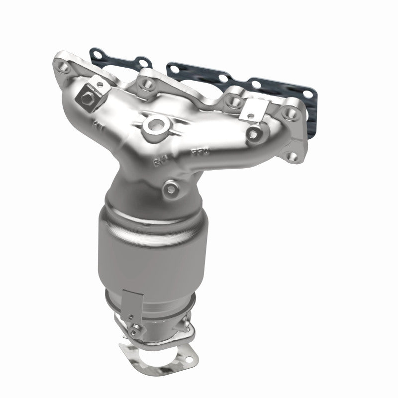 MagnaFlow direct-fit catalytic converter for 2011-2013 Hyundai Santa Fe 3.5 inch inlet/outlet stainless steel CARB compliant 52737