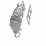 MagnaFlow direct-fit catalytic converter for 2011-2013 Hyundai Santa Fe 3.5 inch inlet/outlet stainless steel CARB compliant 52737