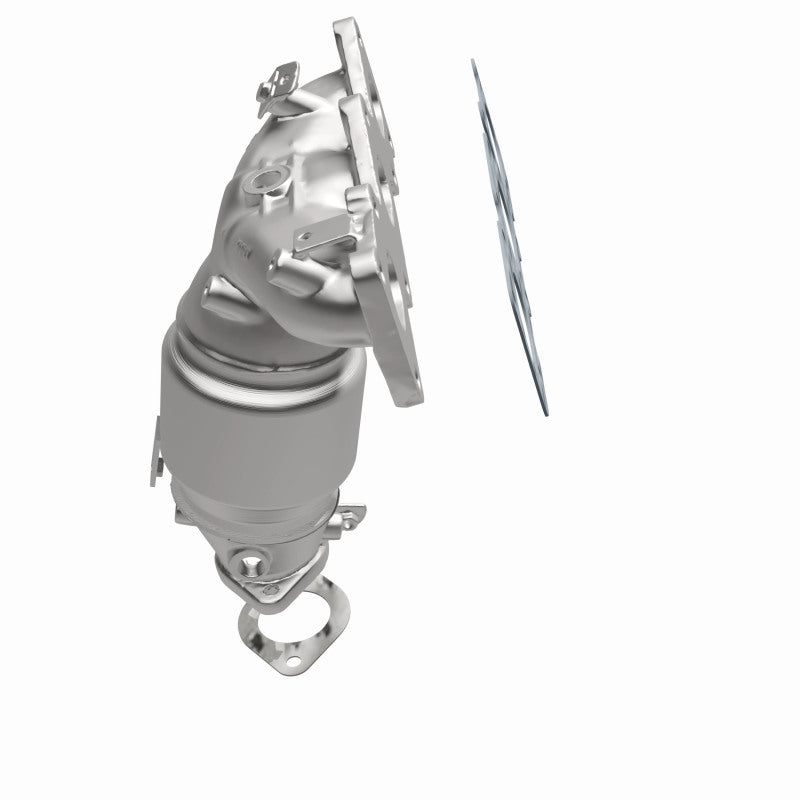 MagnaFlow direct-fit catalytic converter for 2011-2013 Hyundai Santa Fe 3.5 inch inlet/outlet stainless steel CARB compliant 52737