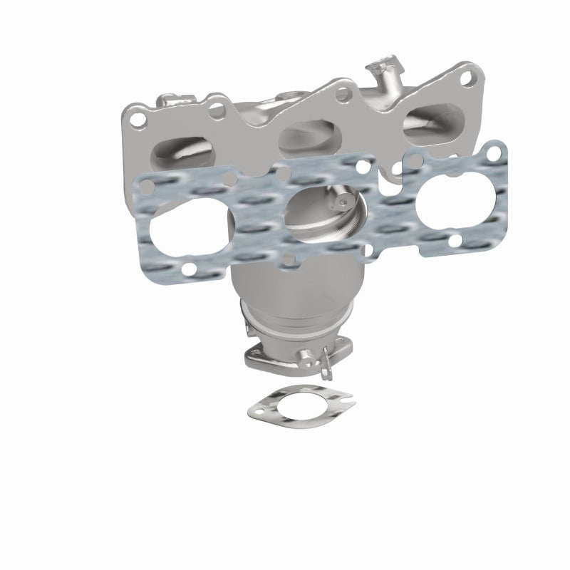 MagnaFlow direct-fit catalytic converter for 2011-2013 Hyundai Santa Fe 3.5 inch inlet/outlet stainless steel CARB compliant 52737