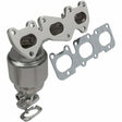 MagnaFlow direct-fit catalytic converter for 2011-2013 Hyundai Santa Fe 3.5 inch inlet/outlet stainless steel CARB compliant 52743