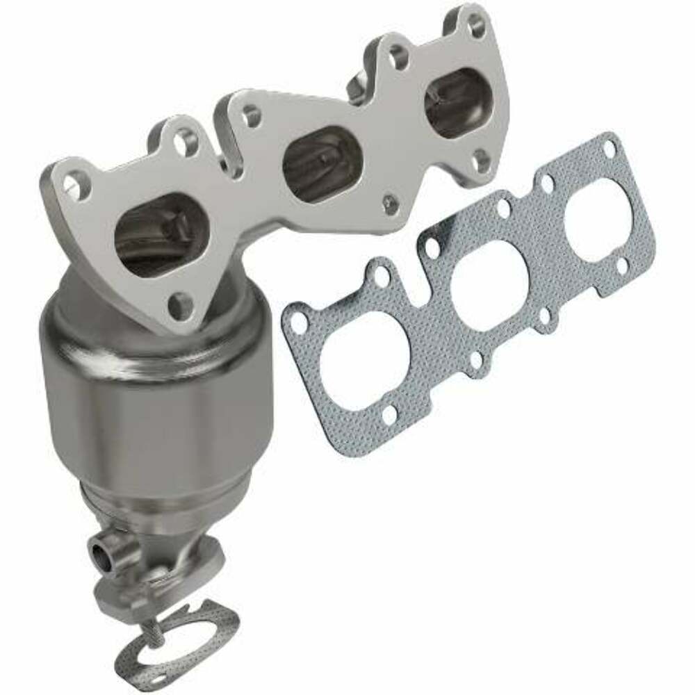 MagnaFlow direct-fit catalytic converter for 2011-2013 Hyundai Santa Fe 3.5 inch inlet/outlet stainless steel CARB compliant 52743
