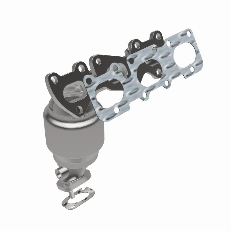 MagnaFlow direct-fit catalytic converter for 2011-2013 Hyundai Santa Fe 3.5 inch inlet/outlet stainless steel CARB compliant 52743