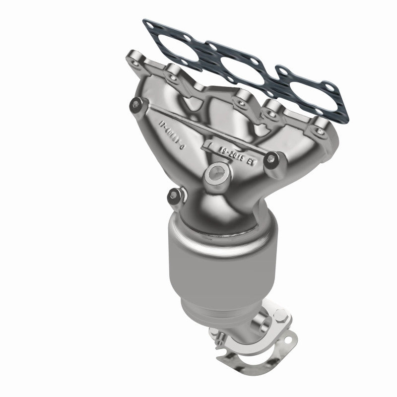 MagnaFlow direct-fit catalytic converter for 2011-2013 Hyundai Santa Fe 3.5 inch inlet/outlet stainless steel CARB compliant 52743
