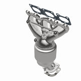 MagnaFlow direct-fit catalytic converter for 2011-2013 Hyundai Santa Fe 3.5 inch inlet/outlet stainless steel CARB compliant 52743