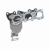 MagnaFlow direct-fit catalytic converter for 2011-2013 Hyundai Santa Fe 3.5 inch inlet/outlet stainless steel CARB compliant 52743