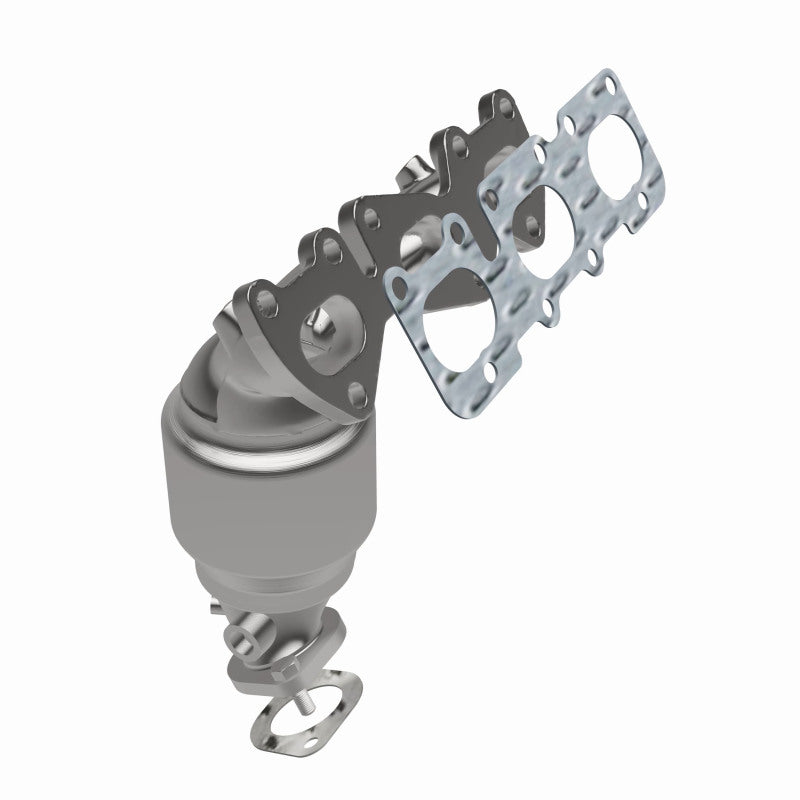 MagnaFlow direct-fit catalytic converter for 2011-2013 Hyundai Santa Fe 3.5 inch inlet/outlet stainless steel CARB compliant 52743