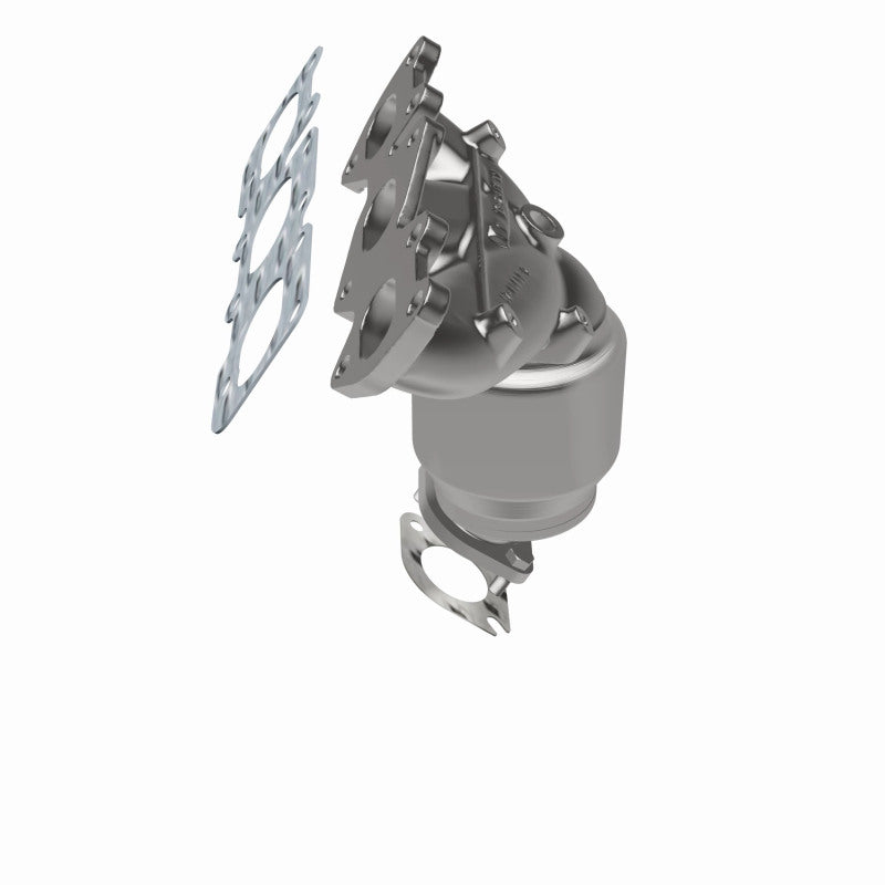 MagnaFlow direct-fit catalytic converter for 2011-2013 Hyundai Santa Fe 3.5 inch inlet/outlet stainless steel CARB compliant 52743