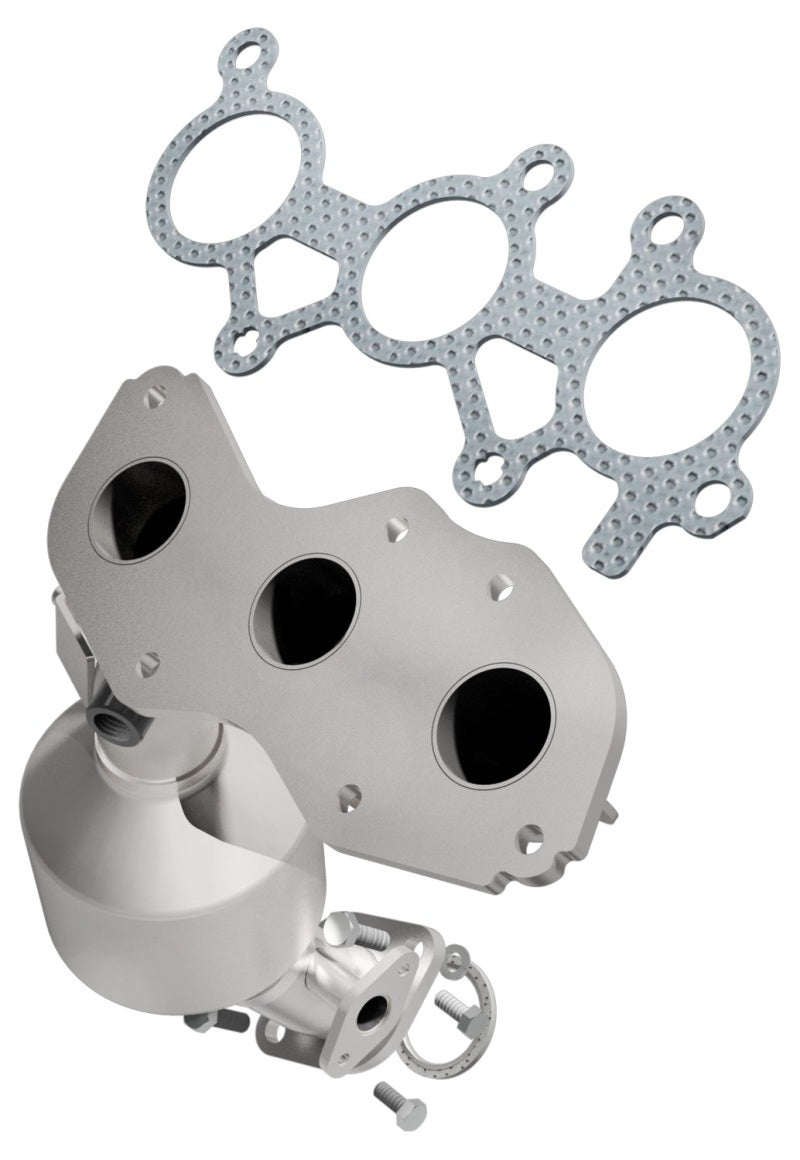 MagnaFlow direct-fit catalytic converter fits 2011-2016 Toyota Highlander and 2010-2015 Lexus RX450h, this and 2010-2014 RX450H 3.5L Right 3.5L stainless steel CARB compliant OBDII