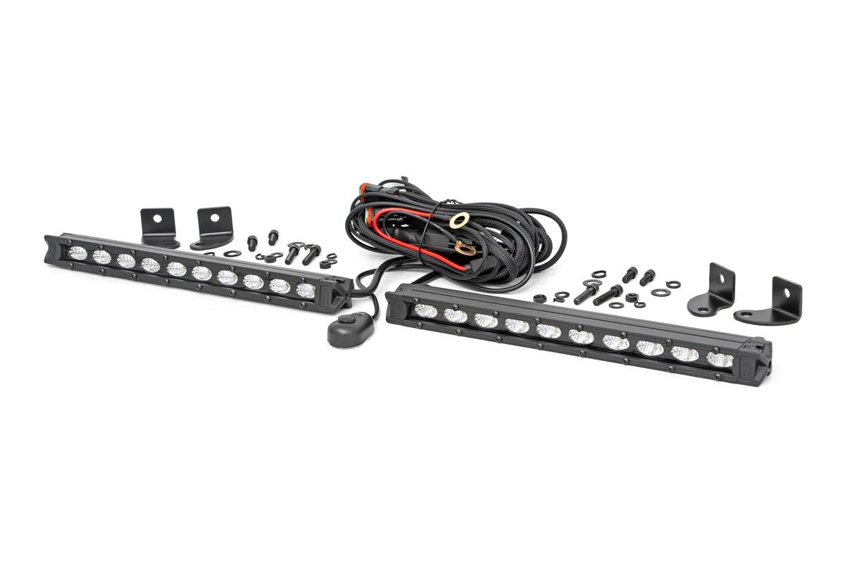 10 Inch Black Series LED Light Bar; Slim Line; Pair 70410ABL