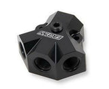 Earl's Distribution Block 8 AN O-Ring Inlet x (3) 6 AN O-Ring Outlets -100168ERL