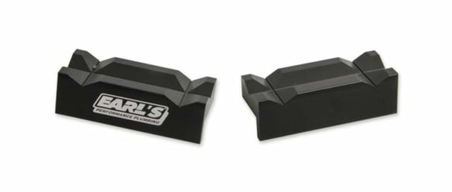4 Black Aluminum Vice Jaws - 1004ERL AN fitting