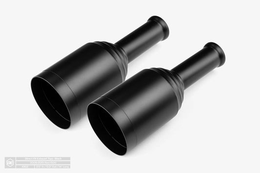 5" direct-fit replacement tips, 2009-2019 RAM, black finish-10102-JHPR