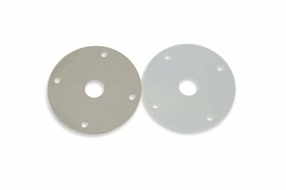 Mr. Gasket hood and deck pinning kits with screw on scuff plates chrome polished steel 1017