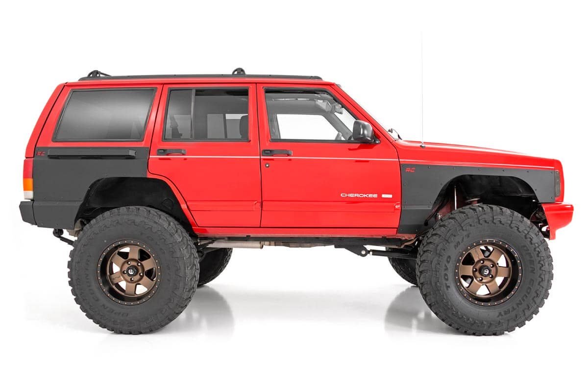 Fits Jeep Cherokee XJ (97-01) Fender & Quarter Panel Armor; Front; Combo 10577_A