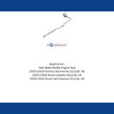 Fits 2000-2005 Pontiac Bonneville Direct-Fit Replacement Exhaust System 106-0072 aluminized steel