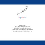 Fits 2010-2017 Lexus GX460 Direct-Fit Replacement Exhaust System 106-0076