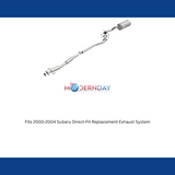 Fits 2000-2004 Subaru Direct-Fit Replacement Exhaust System 106-0174 aluminized steel