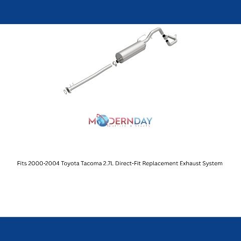 Fits 2000-2004 Toyota Tacoma 2.7L Direct-Fit Replacement Exhaust System 106-0219 aluminized steel