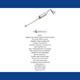 Fits 2000-2004 Toyota Tacoma 2.7L Direct-Fit Replacement Exhaust System 106-0219 aluminized steel