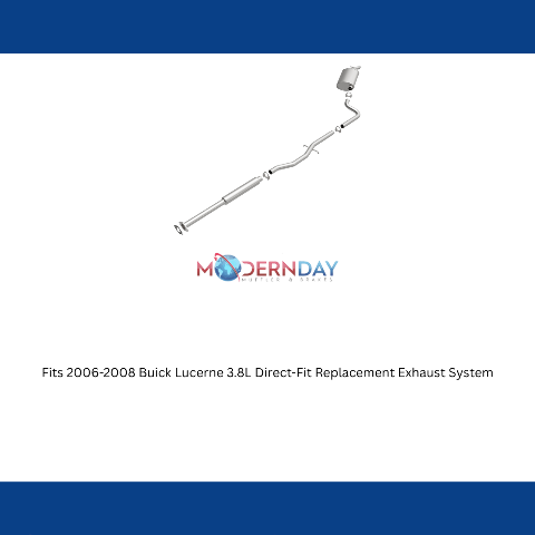 Fits 2006-2008 Buick Lucerne 3.8L Direct-Fit Replacement Exhaust System 106-0267 aluminized steel