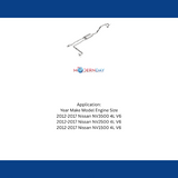 2012-2017 Nissan Direct-Fit Replacement Exhaust System 4.0L V6 106-0296 aluminized steel