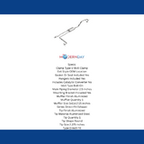 2012-2017 Nissan Direct-Fit Replacement Exhaust System 4.0L V6 106-0296 aluminized steel