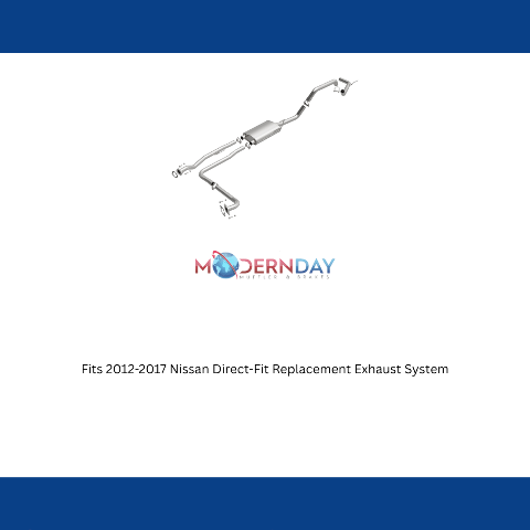 2012-2017 Nissan Direct-Fit Replacement Exhaust System 4.0L V6 106-0296 aluminized steel