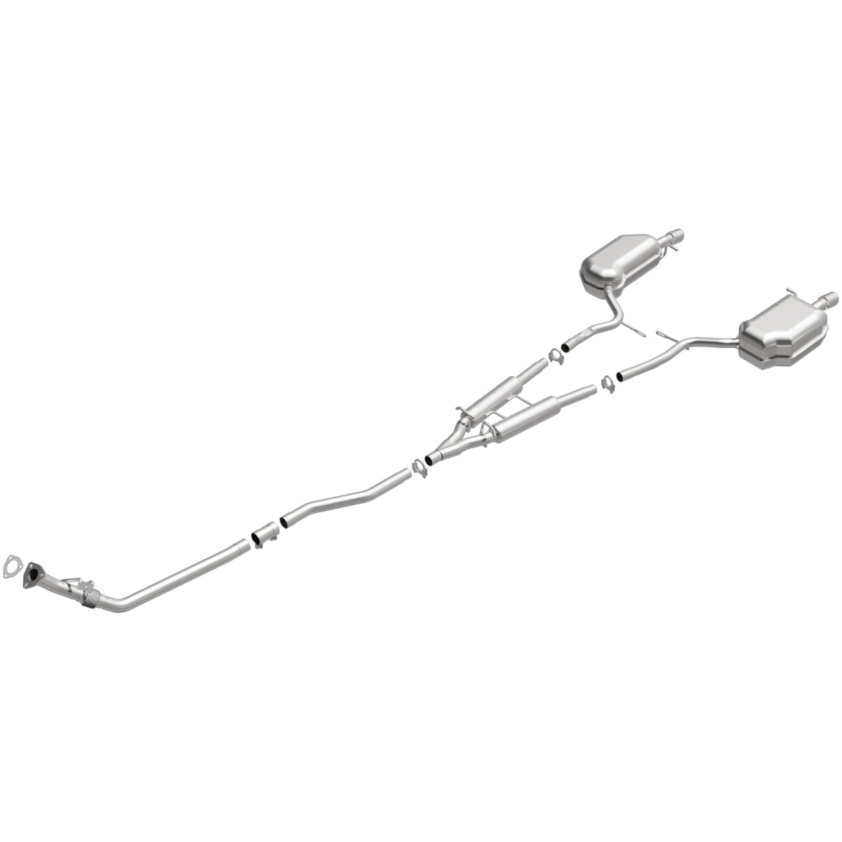 Fits 2002-2003 Audi A4 Quattro 1.8L Direct-Fit Replacement Exhaust 106-0320 stainless steel