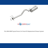 1991-1995 Toyota Previa 2.4L Direct-Fit Replacement Exhaust System 106-0324 aluminized steel