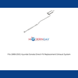 Fits 1999-2001 Hyundai Sonata Direct-Fit Replacement Exhaust System 106-0427