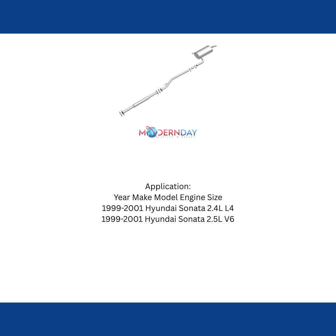 Fits 1999-2001 Hyundai Sonata Direct-Fit Replacement Exhaust System 106-0427