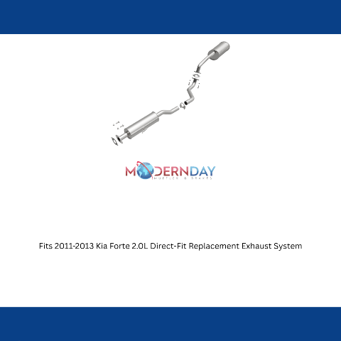 Fits 2011-2013 Kia Forte 2.0L Direct-Fit Replacement Exhaust System 106-0448 aluminized steel